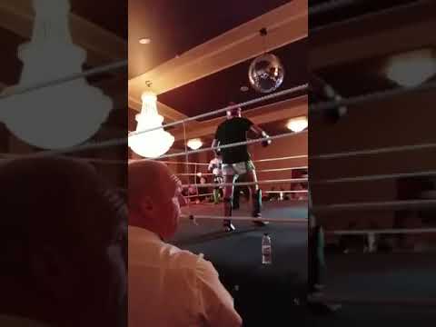 Aj Mc daid (strike) vs Phillip o kane part 1 k1 Thai burnfoot, Donegal fight night