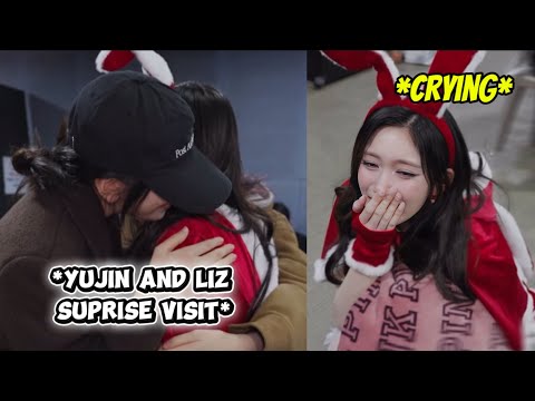 IVE YUJIN and LIZ made LEESEO cry when they made a surprise visit for her last day as an INKIGAYO MC