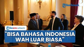 Momen Prabowo Kaget saat Bertemu Profesor Asal Inggris Jago Bahasa Indonesia: Wah Luar Biasa
