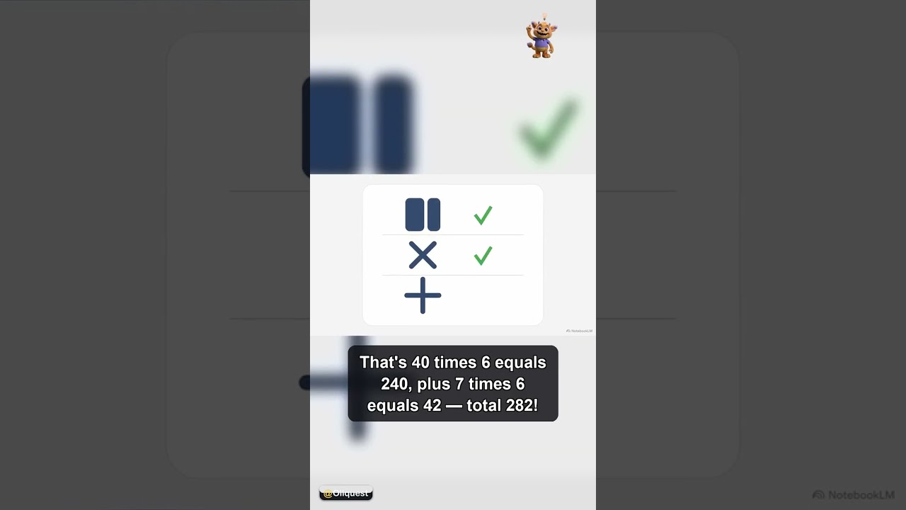Multiplication Magic: 2-Digit Times 1-Digit (Part 2) 🚀 #Shorts