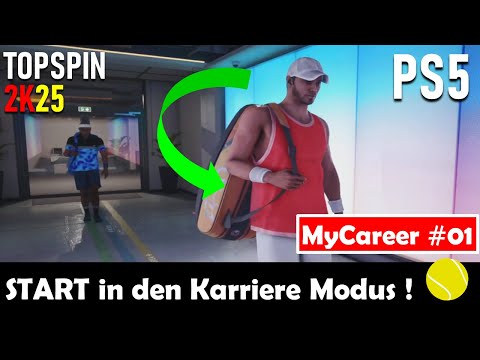TOPSPIN 2K25 🎾 PS5 | Career #01 - START MyCareer MODE! I want to become a tennis pro!
