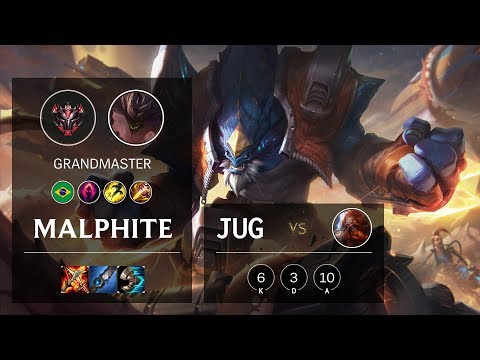 Malphite Jungle vs Gragas - BR Grandmaster Patch 10.6