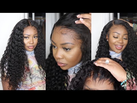 OMG!!BEST DEEP WAVE WIG! Super Natural & Clean Hairline NO PLUCKING NEEDED!! | XRSBEAUTYHAIR
