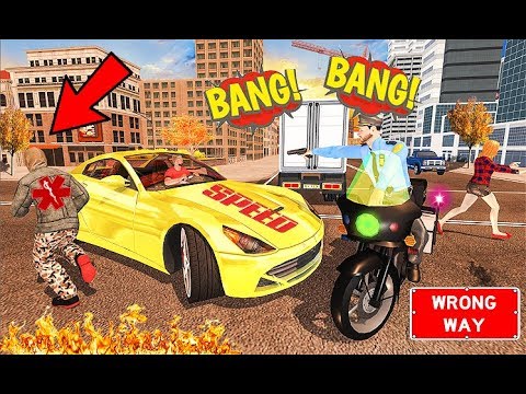 US Police Motor Bike Chase City Gangster Fight - Police Games - Android Gameplay Video