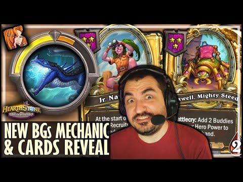 NEW BG CARDS! 5x BUDDY CARD REVEAL! - Hearthstone Battlegrounds
