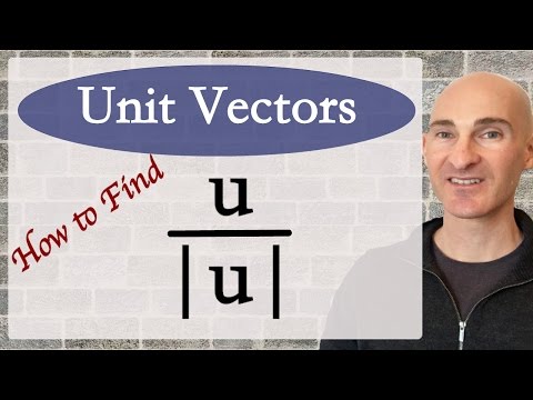 Unit Vectors - How to find