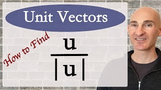 Unit Vectors - How to find
