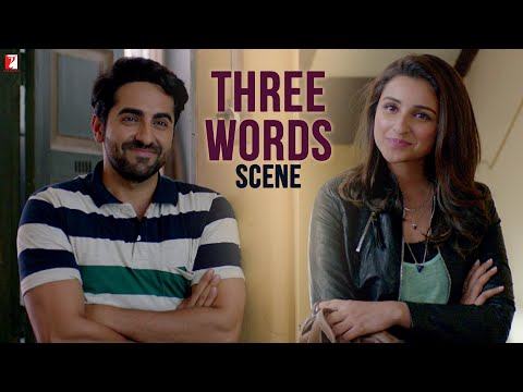 Three Words | Scene | Meri Pyaari Bindu | Ayushmann Khurrana | Parineeti Chopra
