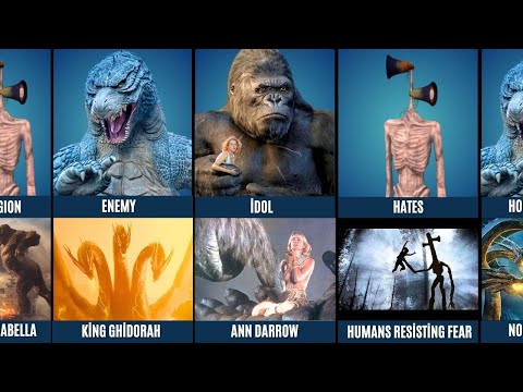 Comparison | Godzilla vs King Kong vs Siren Head