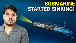 Submarine Sinks under deep ocean