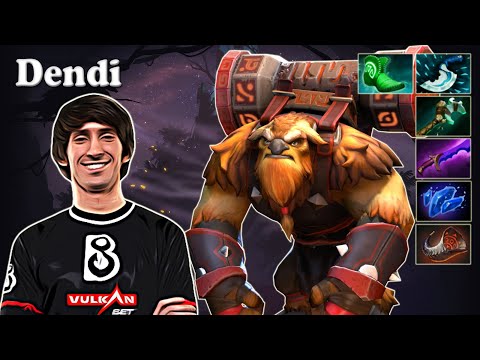 Dendi - Earthshaker Support | Dota 2 7.29c Gameplay