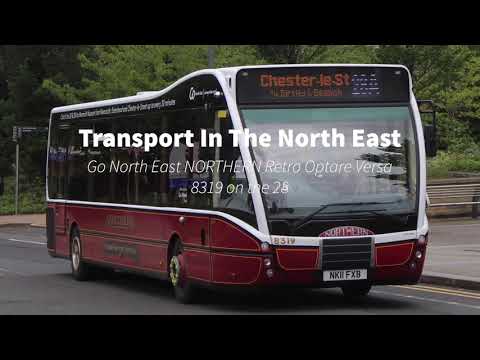 Go North East NORTHERN Retro Optare Versa 8319 on the 28