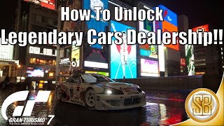 Gran Turismo 7 - How To Unlock Legend Cars Dealership (GT7 When Do You Unlock Legend Cars)