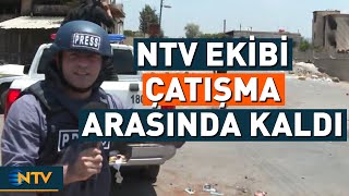 NTV Ekibi Süveyda'da Kurşunların Arasında Kaldı! | NTV