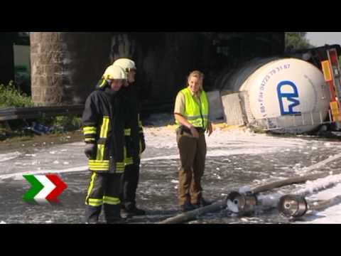 Gefahrgutunfall auf der A2 - Recklinghausen