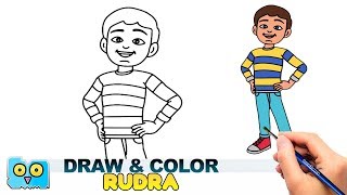Rudra Boom Chik Chik Boom Drawing & Coloring -
