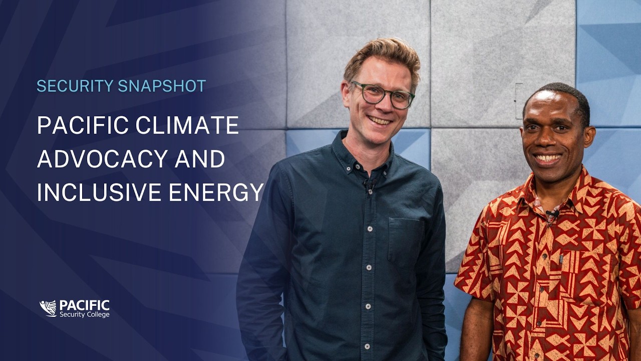 Pacific climate advocacy and inclusive energy