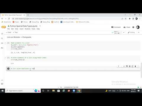2 2 Python Special Data Types List Tuple Set Dictionary