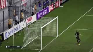 preview picture of video 'FIFA15 Tir qui lobe le gardien match Asnl / Brest'