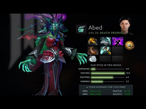 Dota 2 Replay 7.32E Abed's Death Prophet MVP  [Shopify Rebellion vs felt]
