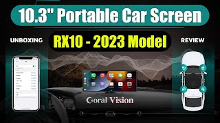 Latest 10.3'' Portable Car Screen - Coral Vision RX10  🌟  UNBOXING REVIEW