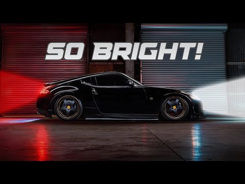The ULTIMATE 370Z Lighting UPGRADE | Brighter Headlights, Turn Signals, and Reverse Lights!
