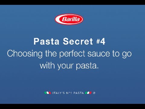 BARILLA SG - Which sauce with which pasta?