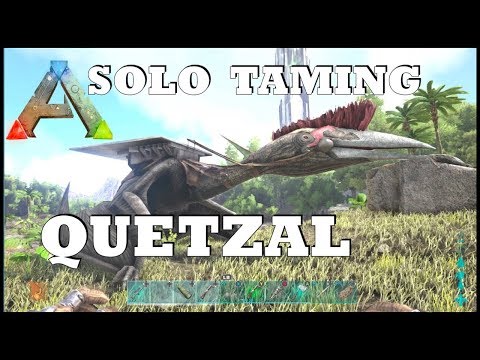 Ark: SE - Solo Taming a Quetzal! Guide on Dino Taming