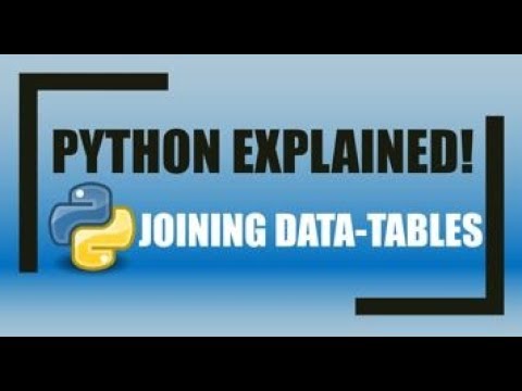 Python Creating And Joining Data Tables