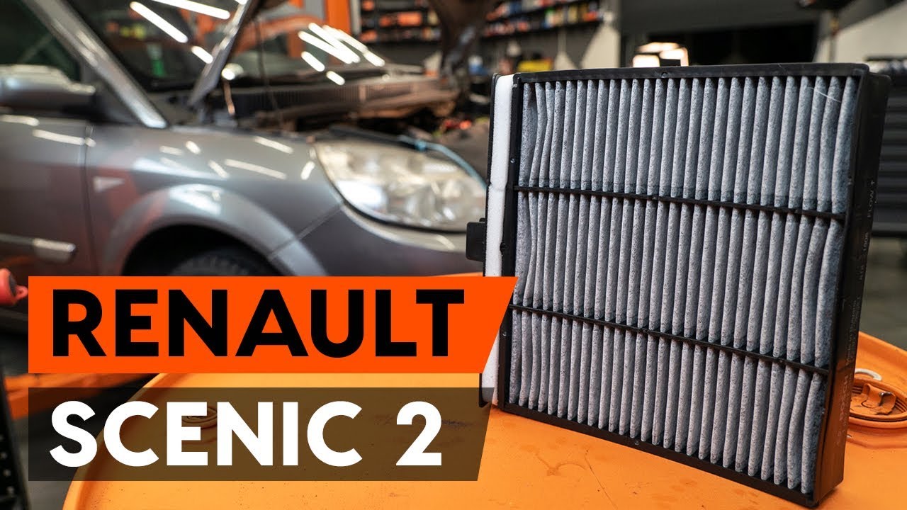 Kaip pakeisti Renault Scenic 2 salono filtro - keitimo instrukcija