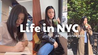 Balancing life in NYC 🍦 9-5 morning routine, viral NYC food spots & 5-9 social life