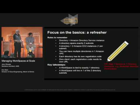 Managing WorkSpaces at Scale | AWS Public Sector Summit 2016