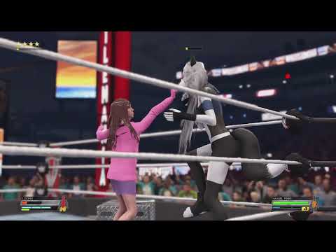 Mabel Pines "Gravity Falls''  Vs Loona ''Helluva Boss'' US Championship Final Wrestlemania