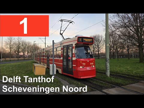 HTM lijn 1: Delft Tanthof - Scheveningen Noord  | HTM 3122 | 2025