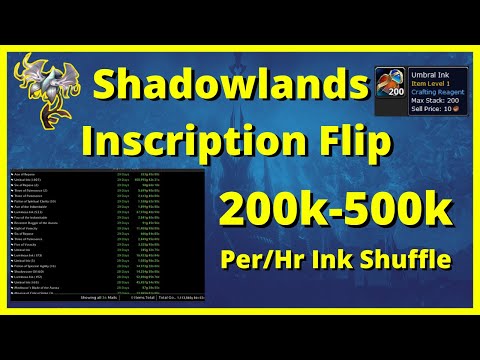 Shadowlands Inscription Ink Flip!! | 200-500k Per/HR PROFIT!!! | Inscription Gold Guide!!