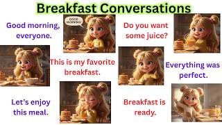 100 Daily English Sentences for Breakfast 🍳 | Family Conversation Practice Learn English