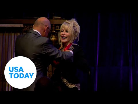 Carnegie Medal of Philanthropy awarded to Dolly Parton in New York USA TODAY