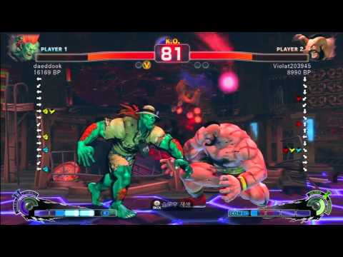 SSF4 Rank Match  daeddook (BL)  vs  Violat203945 (ZA)