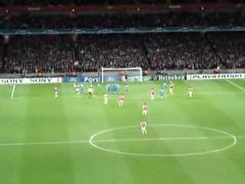 His last free kick for us