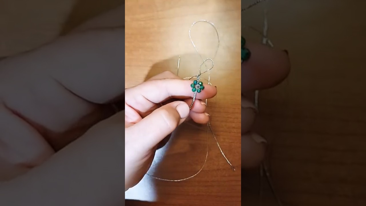 come fare un fiorellino con perline all'uncinetto tutorial semplice #crochet #easycrochet