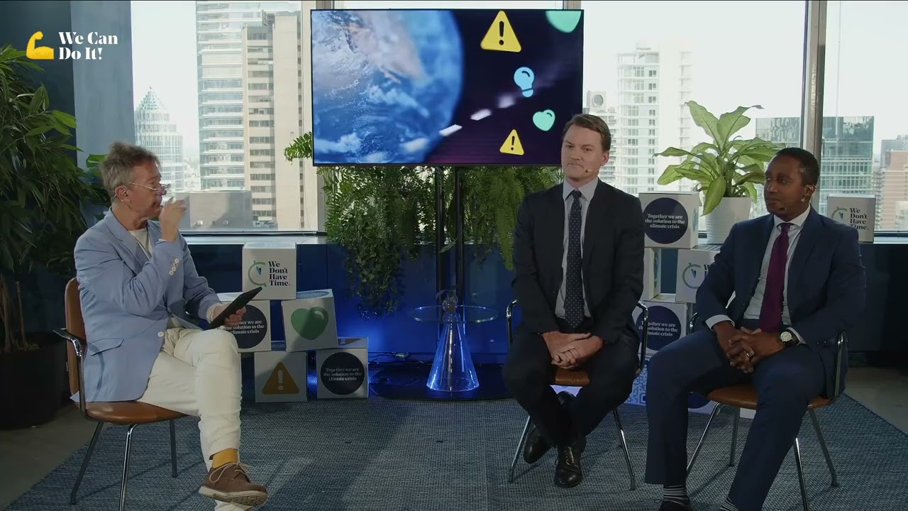 Aymeric Saha and Max Messervy speak at The Climate Hub