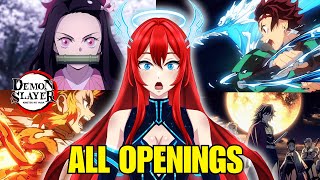 “First Time Watching ALL DEMON SLAYER Openings (1-5) 🔥 | VTuber Blind Reaction”