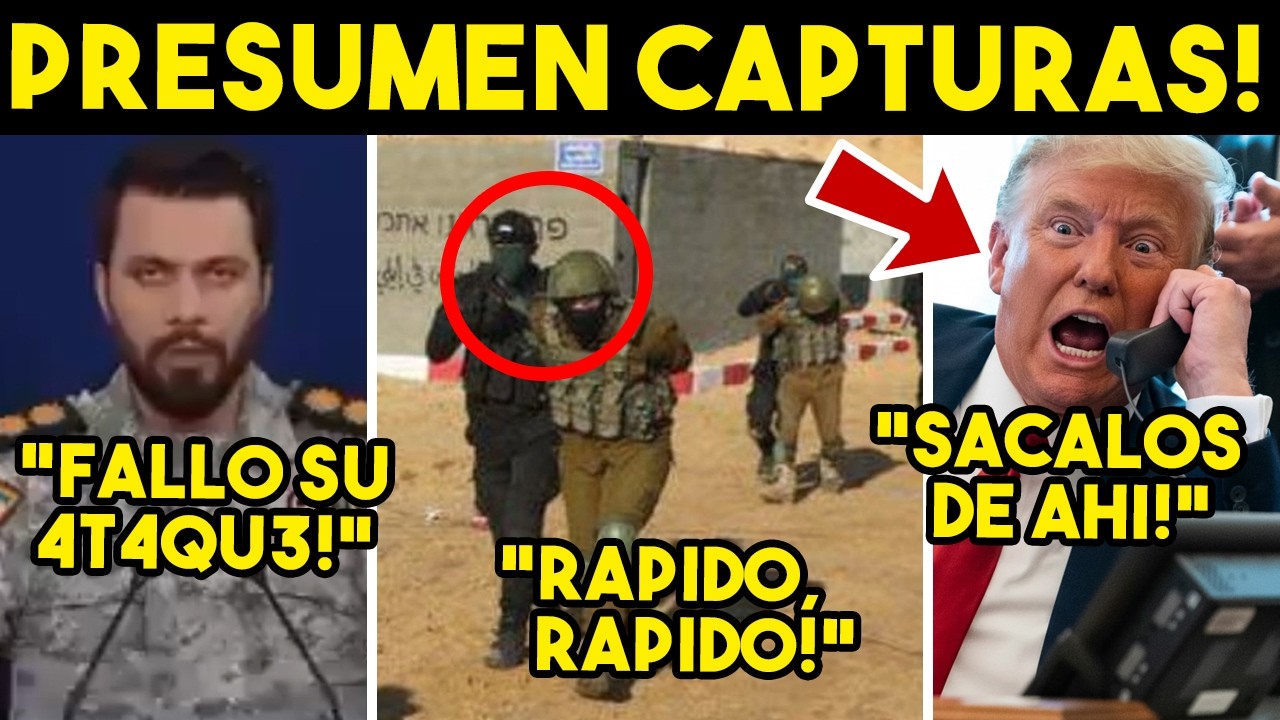CRECE LA PESADILLA! FALLA 4T4QU3, PRESUMEN CAPTURAS EN IRAN. TRUMP EN RETIRADA, CANCELA. HOY