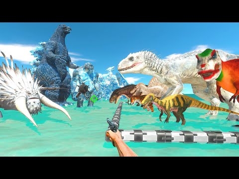 FPS Avatar Rescues Dinosaurs and Fights Ice Monsters - Animal Revolt Battle Simulator