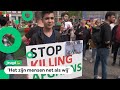 Syawash (14) demonstreert tegen geweld in Afghanistan