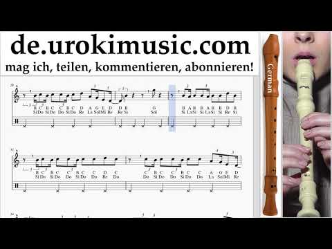 Blockflöte Lernen G. Jonas Brothers - Cool Tabulatur um-i-n995