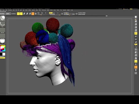 Easy Zbrush 2019 - Creating Fur Ball with Fibermesh