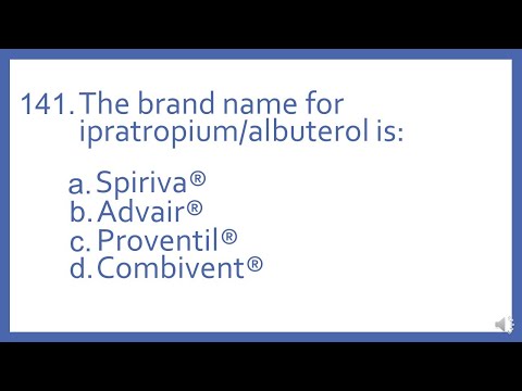 Top 200 Drugs Practice Test Question - The brand name for ipratropium albuterol is (PTCB Test Prep)