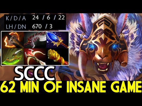 SCCC [Ursa] 62 Min of Insane Game Hard Carry Battle Dota 2