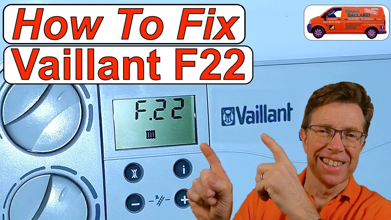 f 22 Fault Vaillant ecoTEC Plus boiler